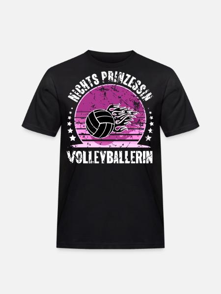 Volleyball - Männer Workwear T-Shirt - Schwarz