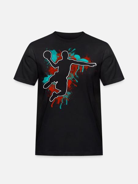 Basketball Basketballer - Männer Workwear T-Shirt - Schwarz