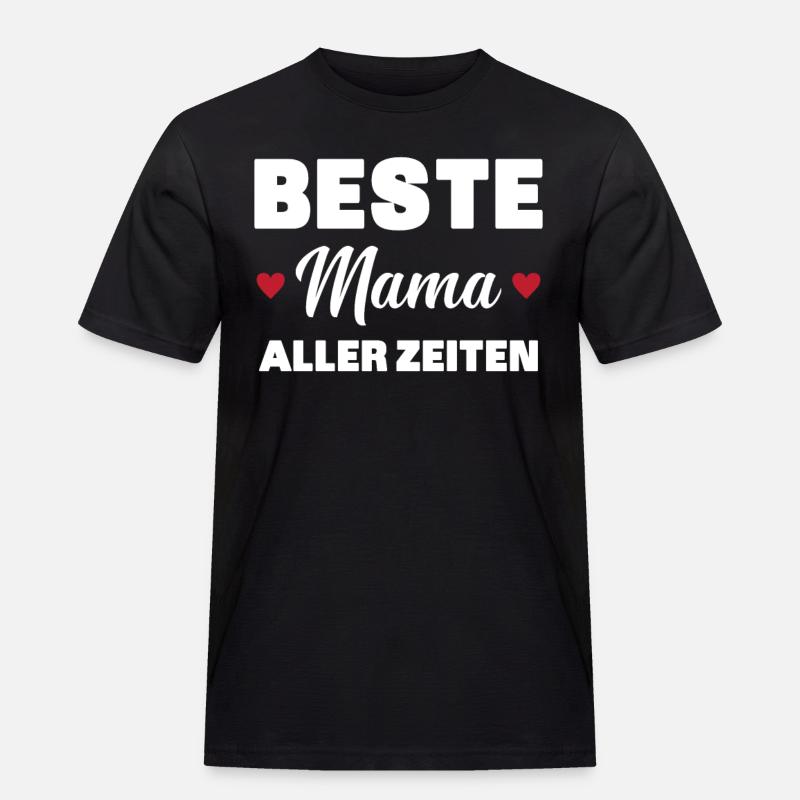 Beste Mutter aller Zeiten - Männer Workwear T-Shirt - Schwarz