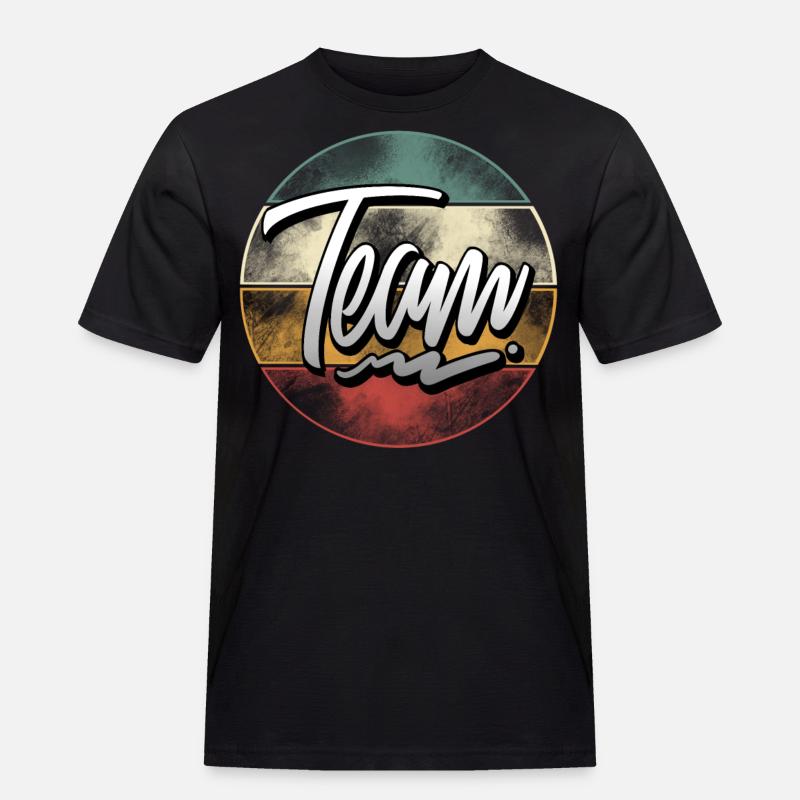 Team - Männer Workwear T-Shirt - Schwarz