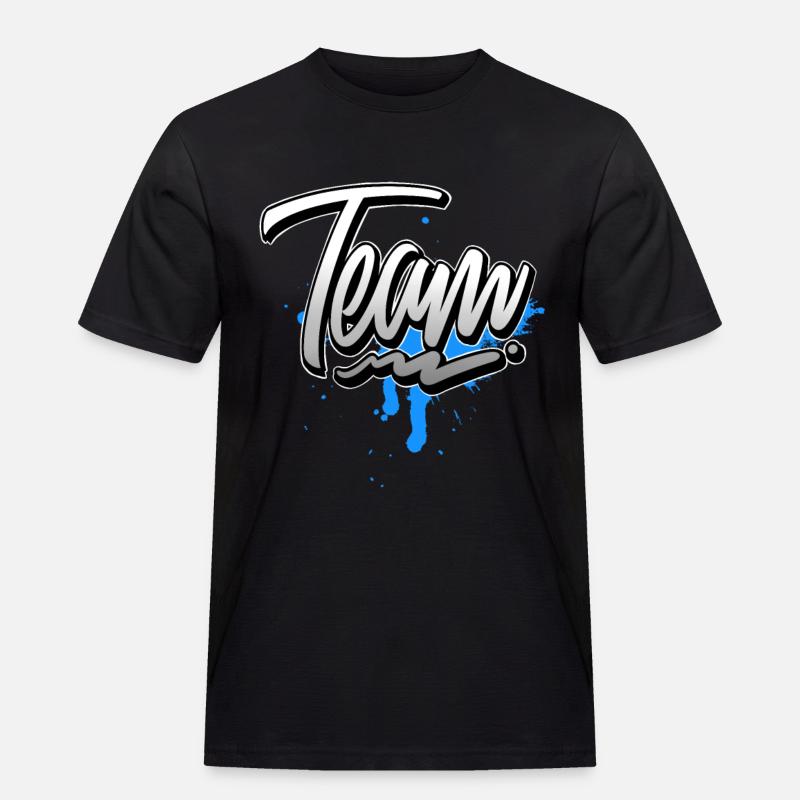 Team - Männer Workwear T-Shirt - Schwarz