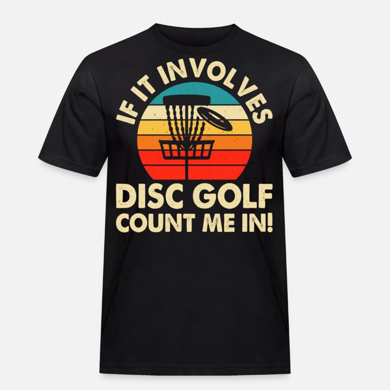 Discgolf Disc Golf - Men's Workwear T-Shirt - black