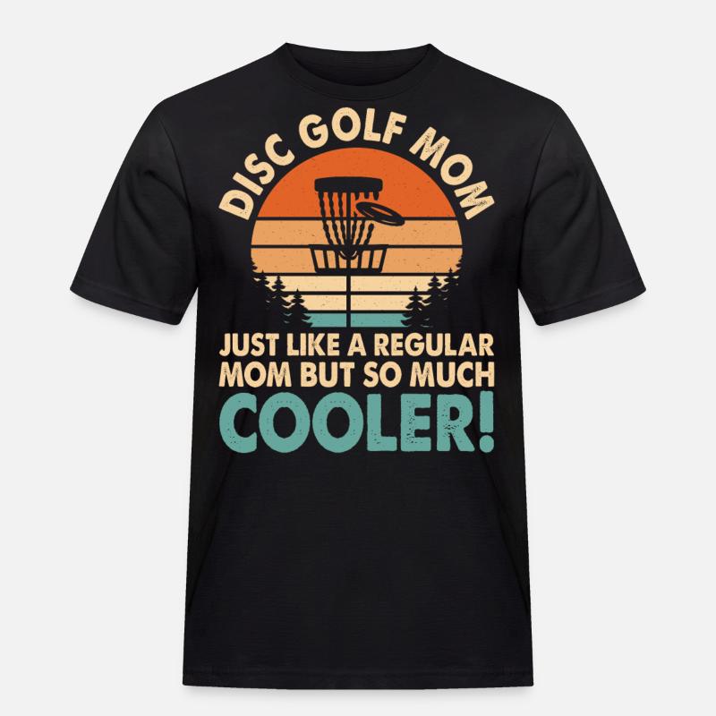 Discgolf Disc Golf Mama - Männer Workwear T-Shirt - Schwarz