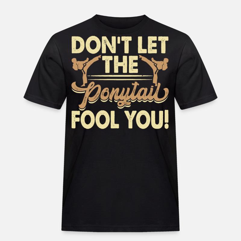 Karate - Männer Workwear T-Shirt - Schwarz