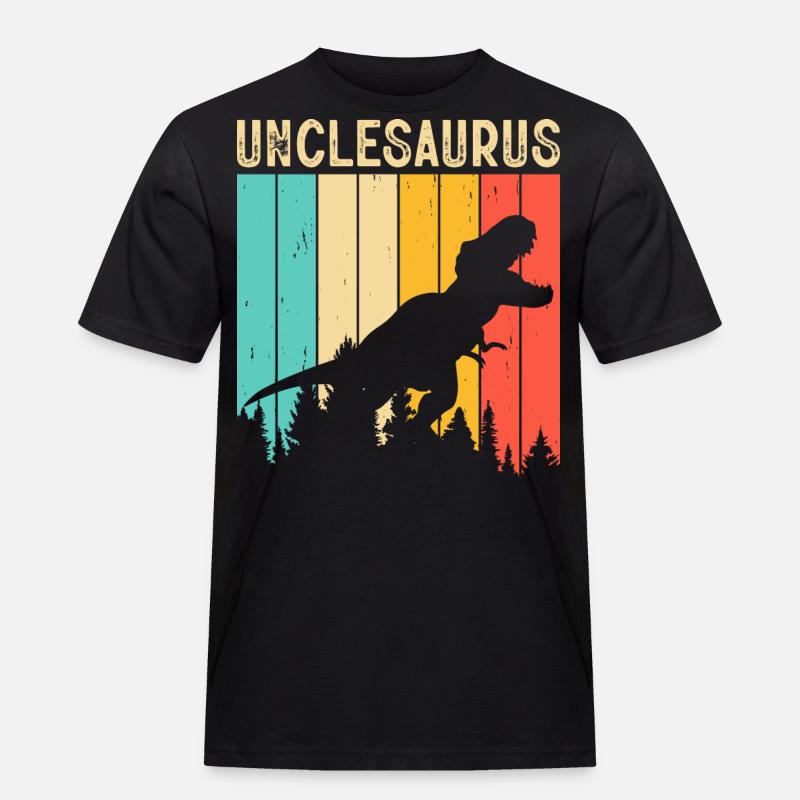 Uncle T Rex Onkelsaurus - Men's Workwear T-Shirt - black