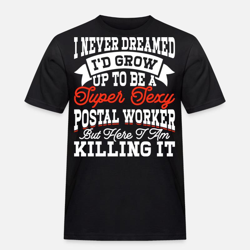 Briefträger Postbote - Männer Workwear T-Shirt - Schwarz