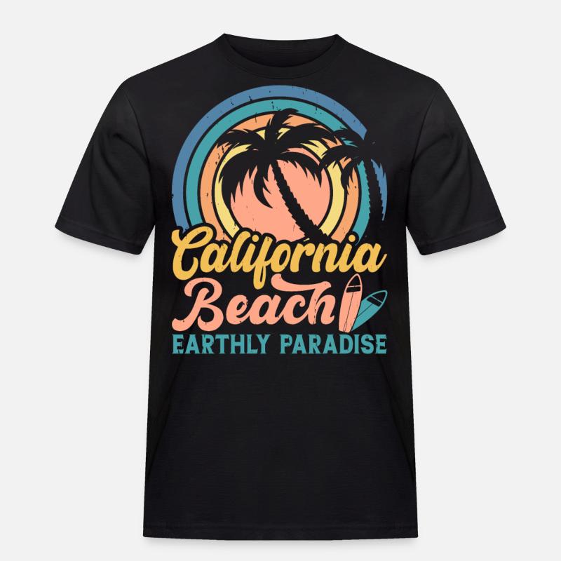 Surfen Surfer - Männer Workwear T-Shirt - Schwarz