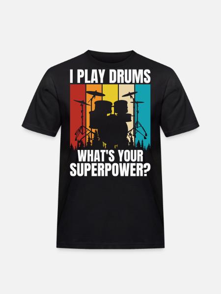 Drums Drummer Drummer - Men's Workwear T-Shirt - black