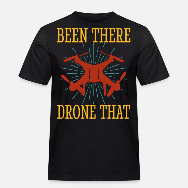 Drohne - Männer Workwear T-Shirt - Schwarz