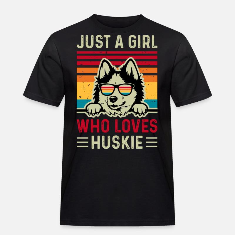 Husky - Männer Workwear T-Shirt - Schwarz