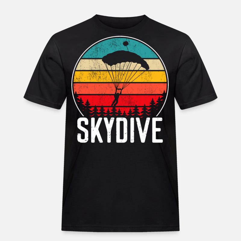 Skydive skydiving - Männer Workwear T-Shirt - Schwarz