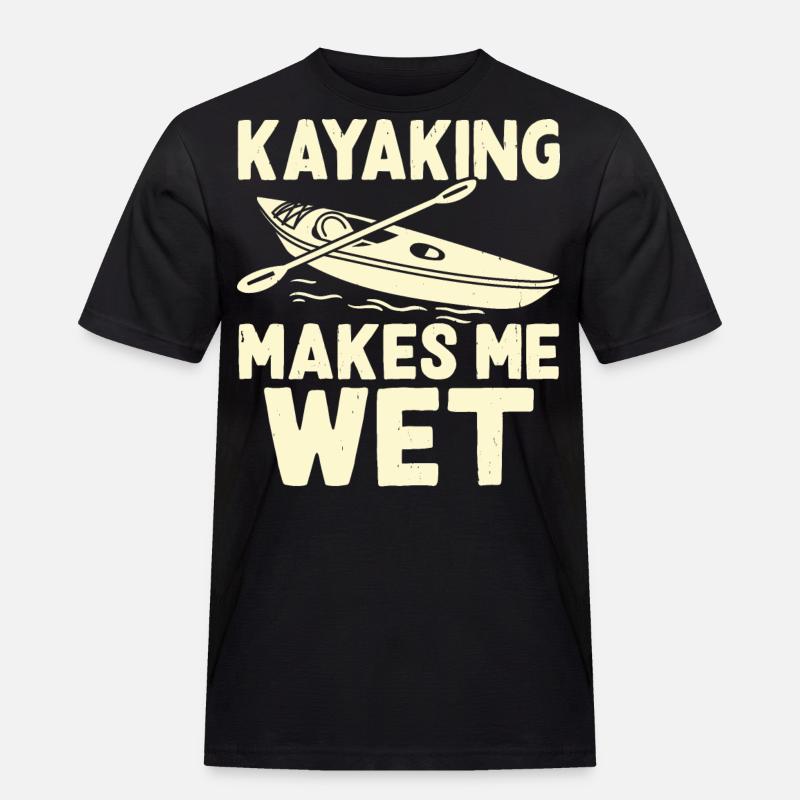 Kajak Kajakfahrer Kajaker - Männer Workwear T-Shirt - Schwarz