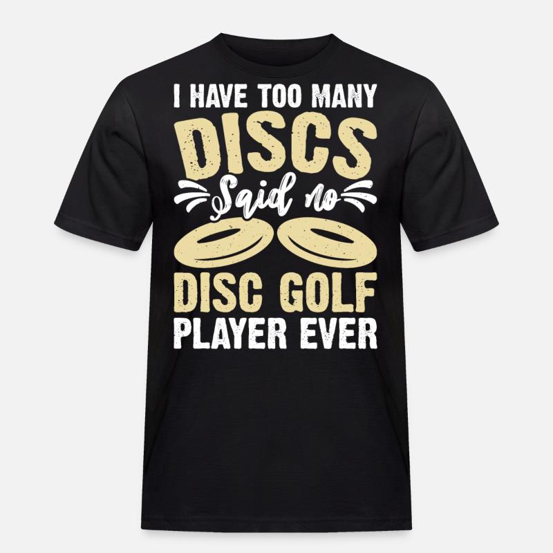 Discgolf Disc Golf - Männer Workwear T-Shirt - Schwarz