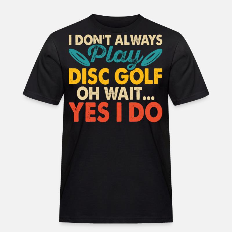 Discgolf Disc Golf - Männer Workwear T-Shirt - Schwarz