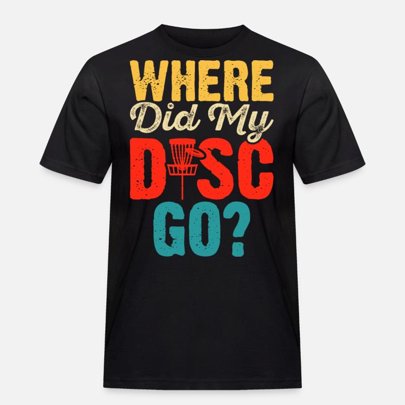Discgolf Disc Golf - Männer Workwear T-Shirt - Schwarz