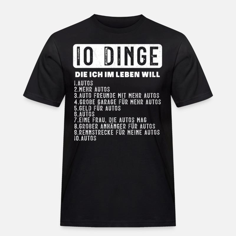 Auto Tuning Schrauber - Männer Workwear T-Shirt - Schwarz