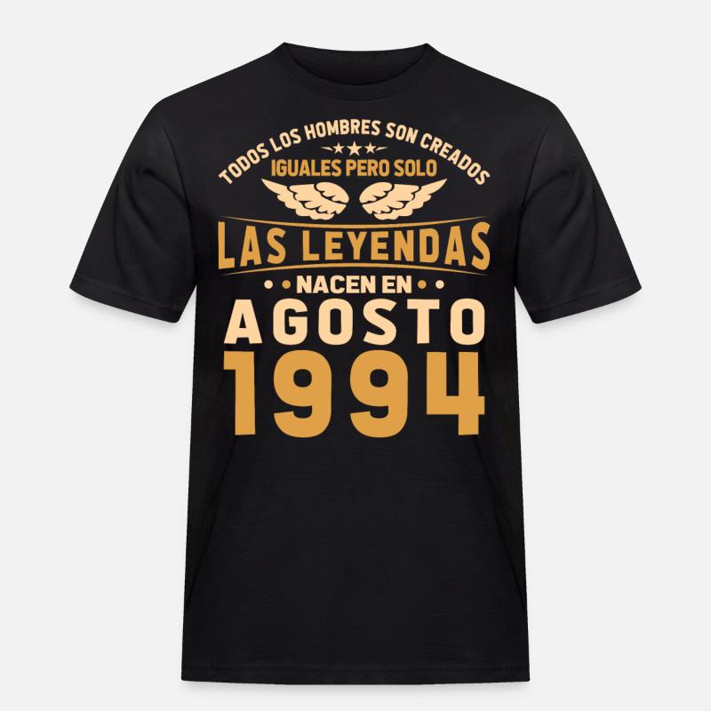 Die Legenden August 1994 - Männer Workwear T-Shirt - Schwarz