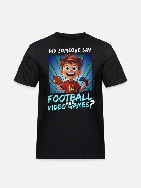 14-års fødselsdag Fodbold og spil for 14-årige - Herre Workwear T-Shirt - sort