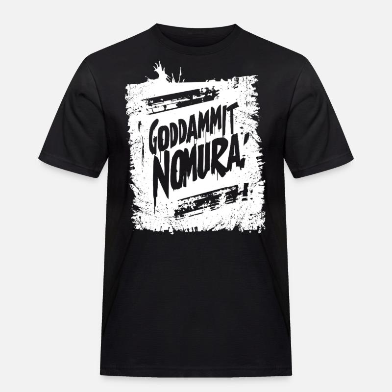 Goddammit Nomura – Graffiti Design - Männer Workwear T-Shirt - Schwarz