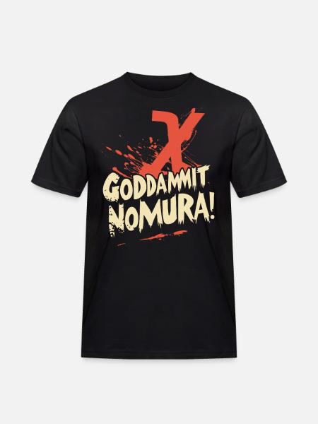 Goddammit Nomura – X Design - Men's Workwear T-Shirt - black