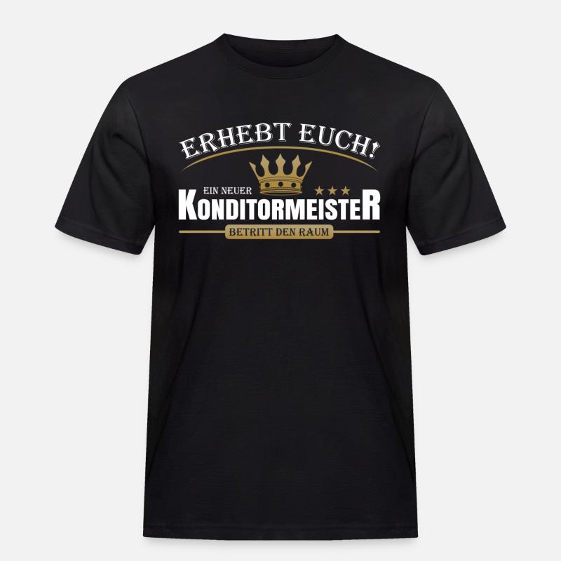 Konditormeister - Männer Workwear T-Shirt - Schwarz