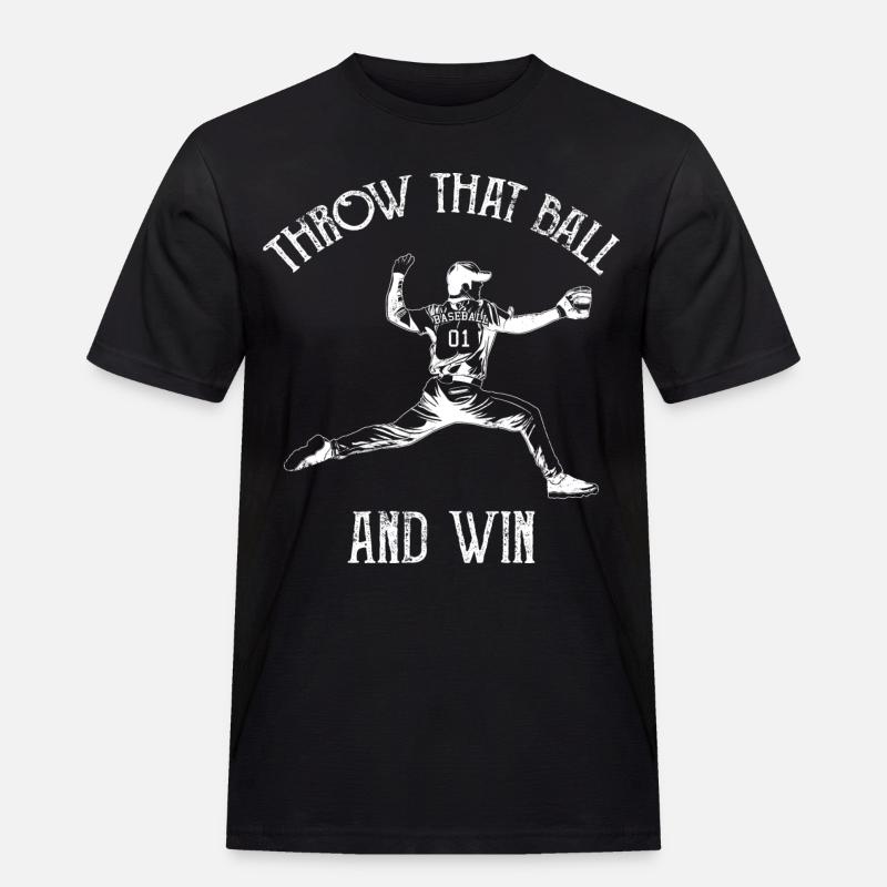 Pitcher - Männer Workwear T-Shirt - Schwarz