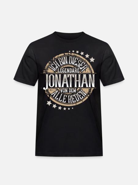 Jonathan - Männer Workwear T-Shirt - Schwarz