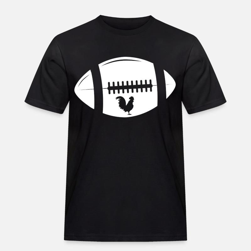 Rugby - Männer Workwear T-Shirt - Schwarz