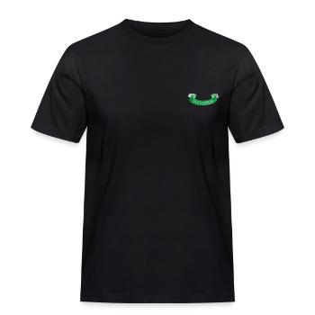 Harry Potter Slytherin-Banner Stick-Design - Männer Workwear T-Shirt - Schwarz - Vorne - AI Model Male 178 light (178cm)