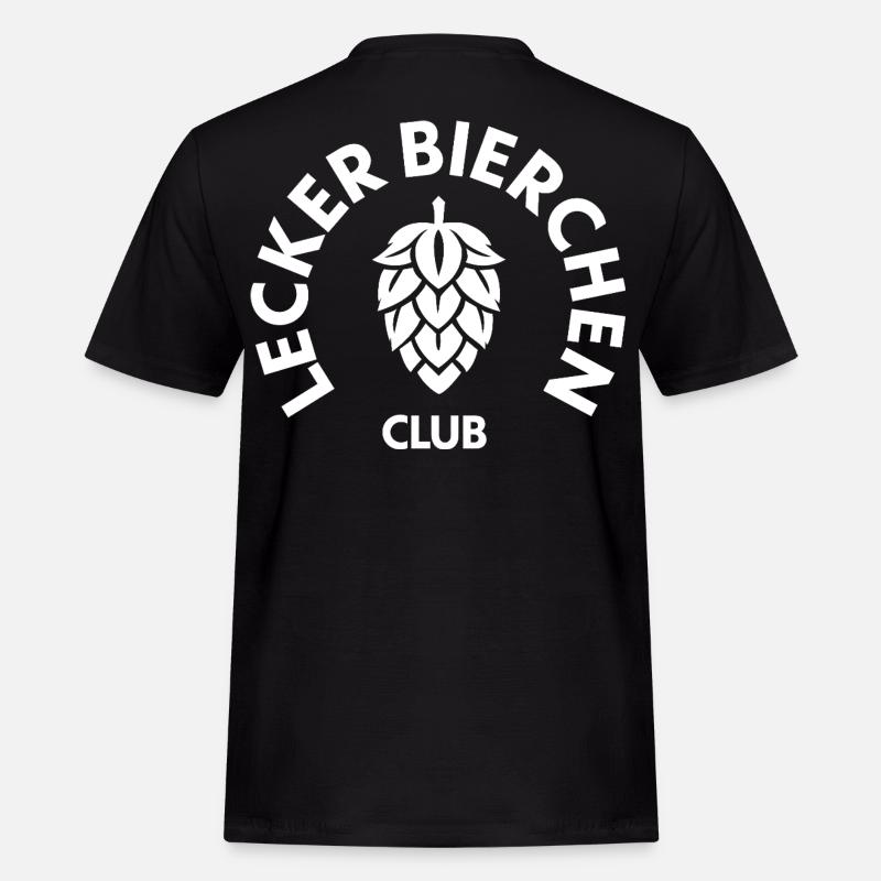 Lecker Bier - Männer Workwear T-Shirt - Schwarz
