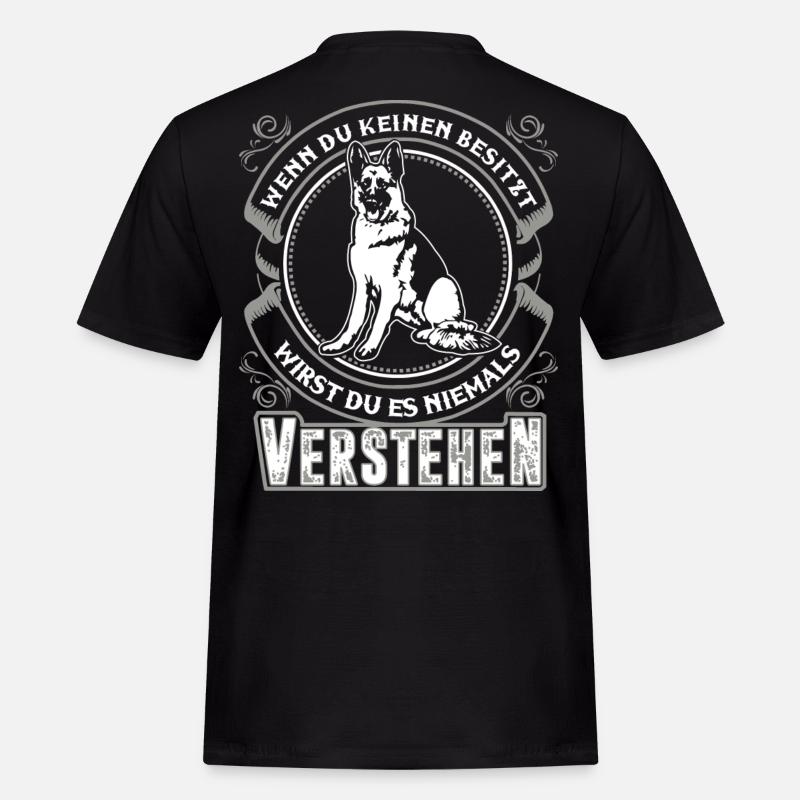 Deutscher Schäferhund - Männer Workwear T-Shirt - Schwarz