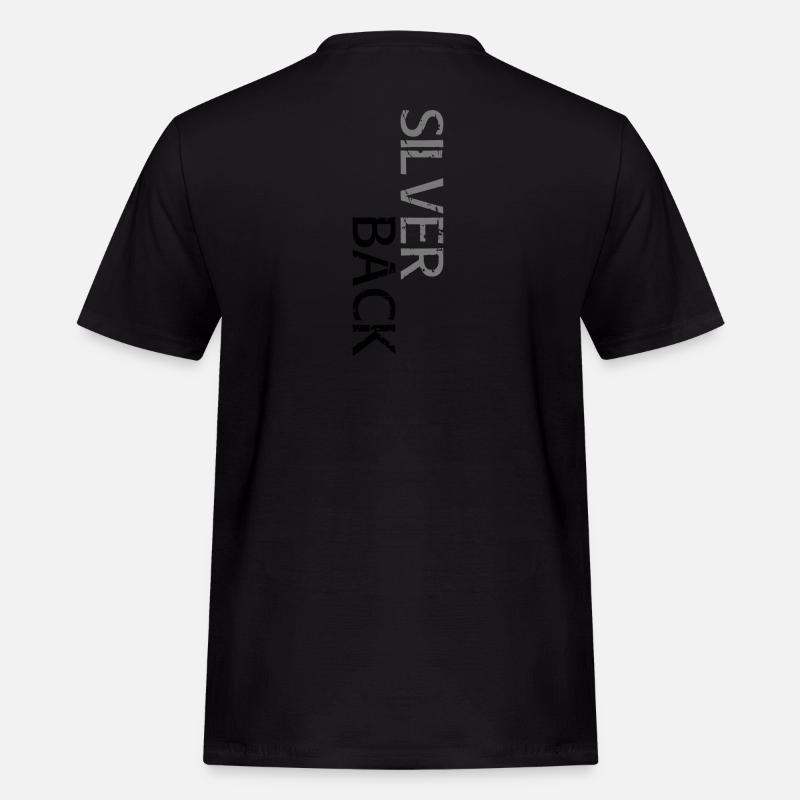 SILVERBACK (versetzt) - Männer Workwear T-Shirt - Schwarz
