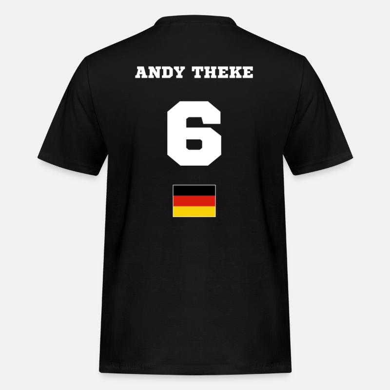 Andy Theke - Männer Workwear T-Shirt - Schwarz