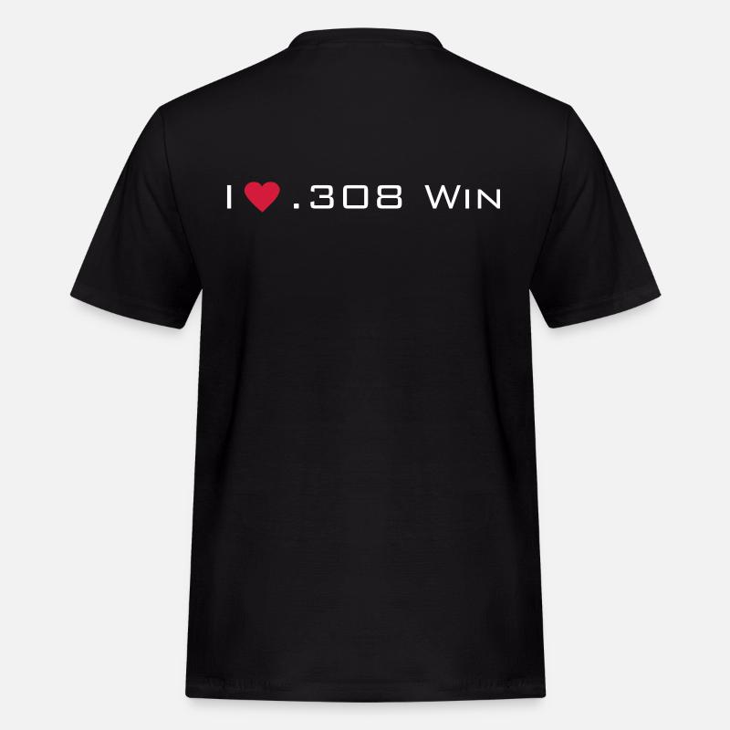 cal. 308 - Männer Workwear T-Shirt - Schwarz