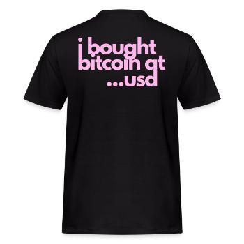 J’ai acheté des bitcoins chez ... - T-shirt Workwear homme - noir - Dos - AI Model Male 178 light (178cm)