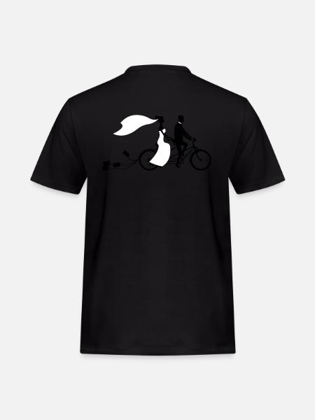 Wedding bicycle 2 - Men's Workwear T-Shirt - black