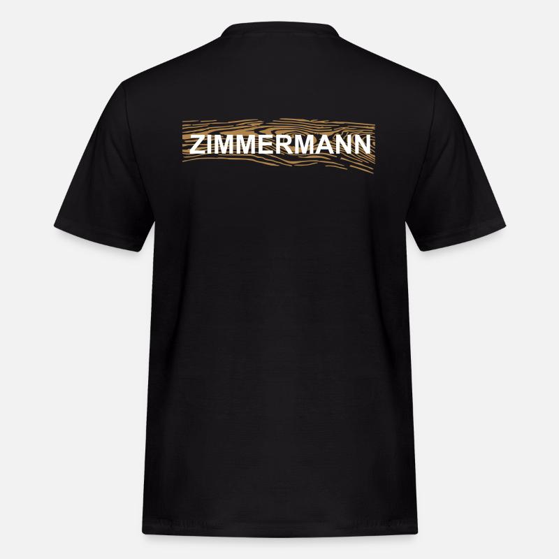 Zimmermann - Männer Workwear T-Shirt - Schwarz