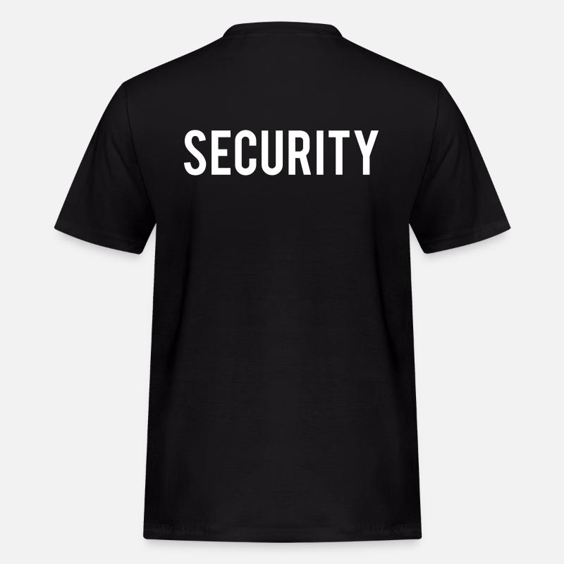 security - Männer Workwear T-Shirt - Schwarz