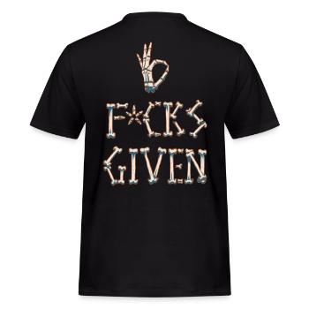 Bold to the Bone - Men's Workwear T-Shirt - black - Back - AI Model Male 178 light (178cm)