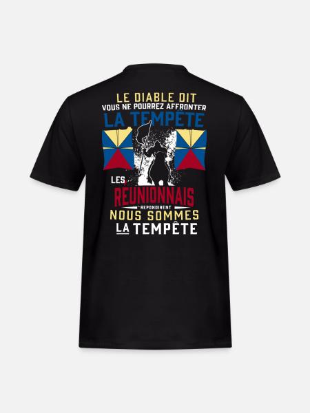Réunionnais Tempête - T-shirt Workwear homme - noir