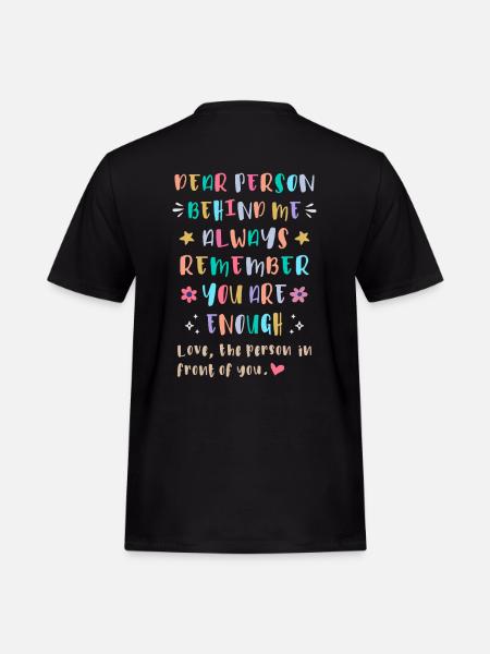 Always Remember You Are Enough - Männer Workwear T-Shirt - Schwarz