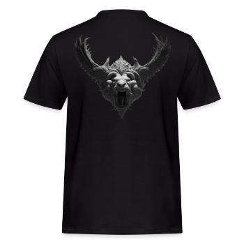 Beast - Men's Workwear T-Shirt - black - Back - AI Model Male 178 light (178cm)