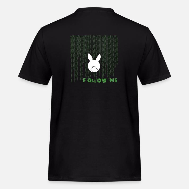 white rabbit - Männer Workwear T-Shirt - Schwarz