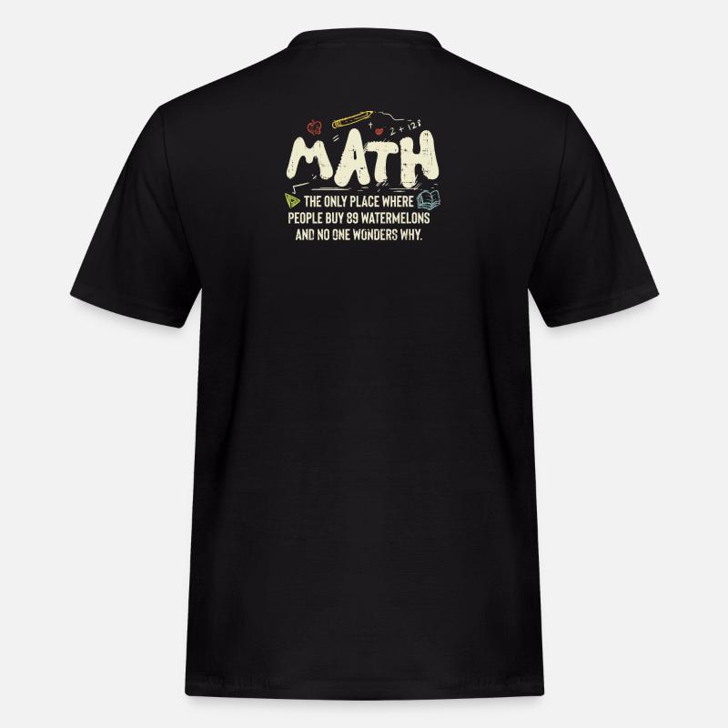 Mathematik - Männer Workwear T-Shirt - Schwarz