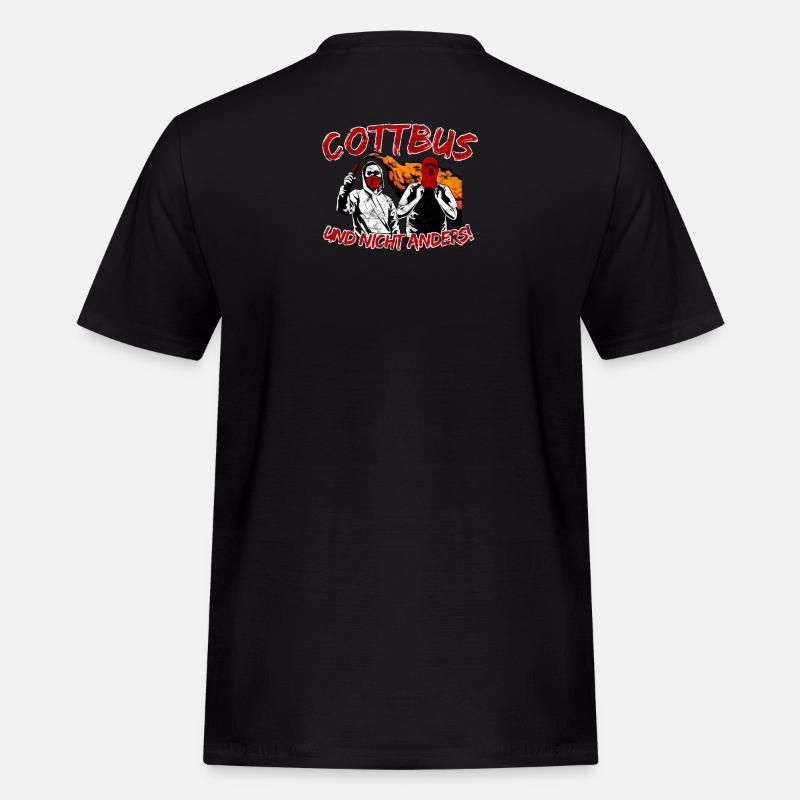 Cottbus und nicht anders UPDATE - Männer Workwear T-Shirt - Schwarz