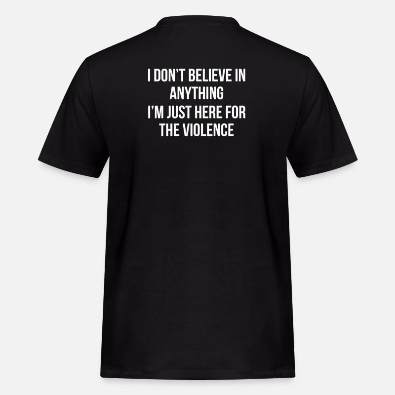 Schwarzweiß Textstatement  - Männer Workwear T-Shirt - Schwarz