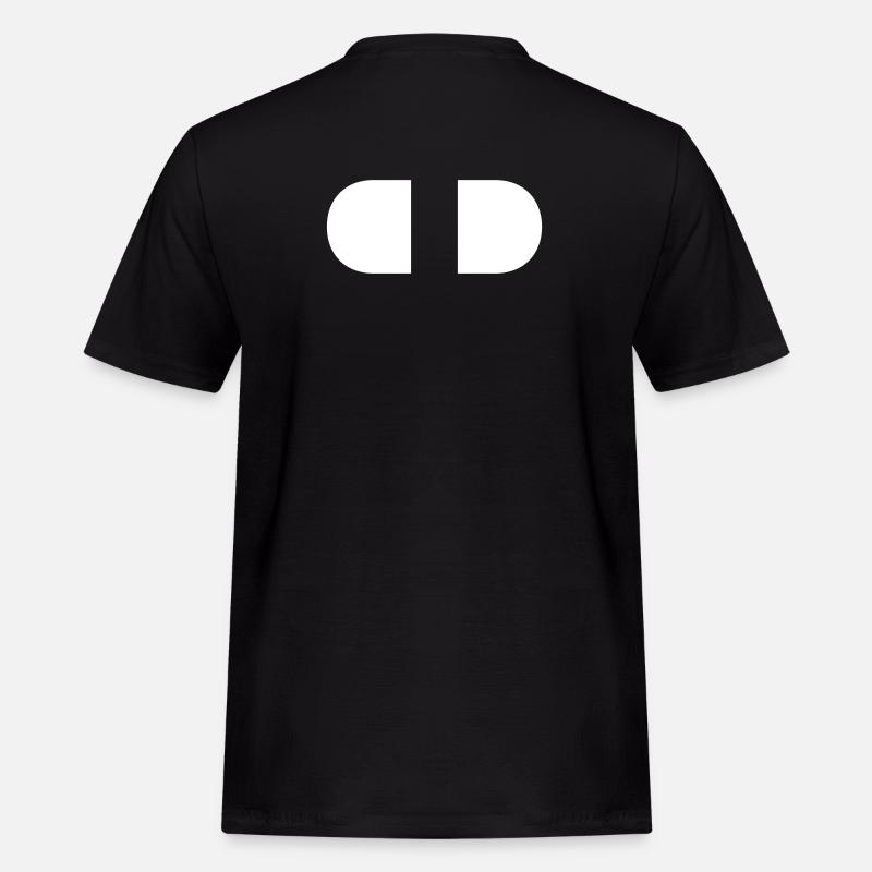 Controller-Split-White - Men's Workwear T-Shirt - black