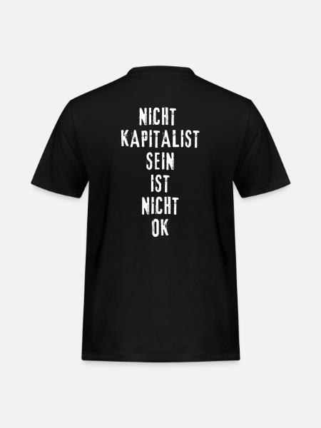 Kapitalist - Männer Workwear T-Shirt - Schwarz