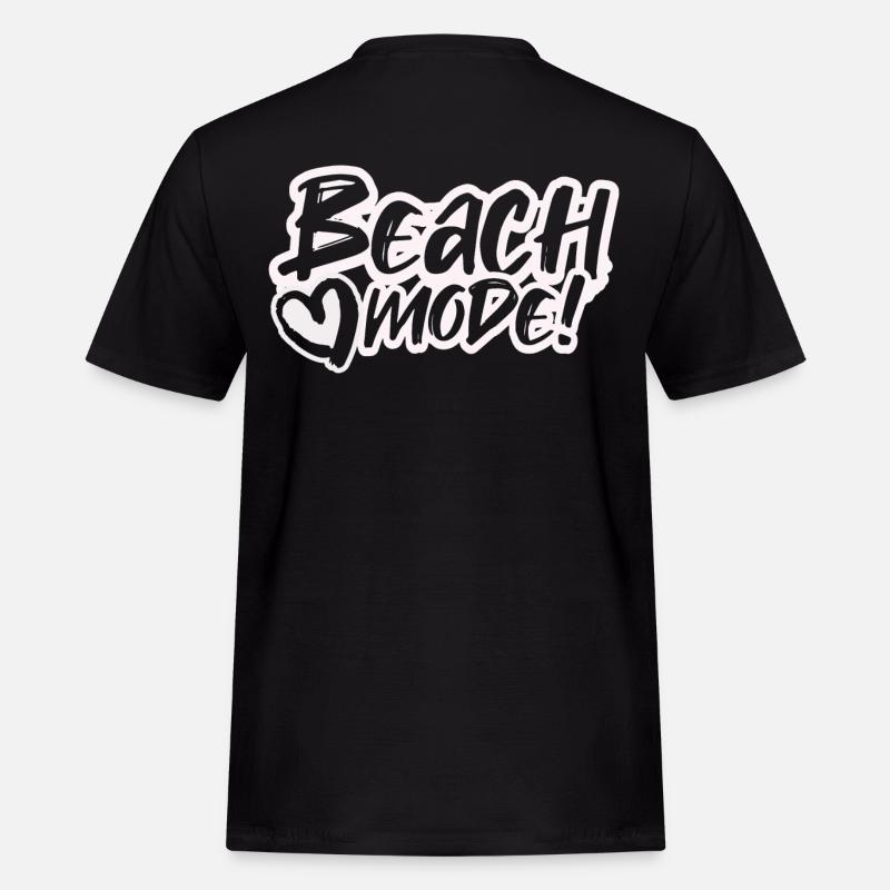 Strandmodus - Männer Workwear T-Shirt - Schwarz