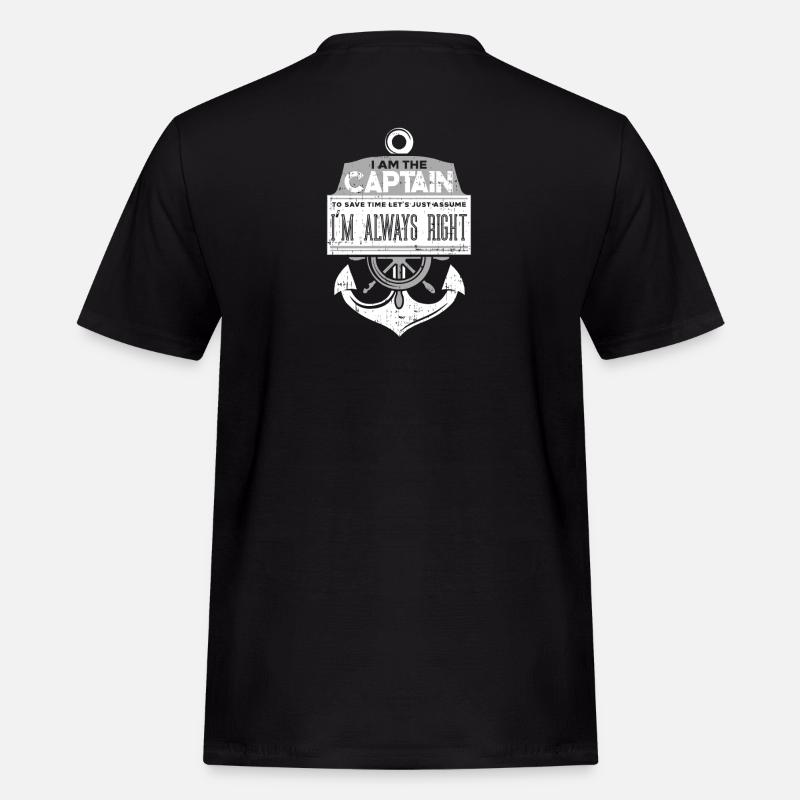 Boot Kapitän Bootseigentümer Geschenk - Männer Workwear T-Shirt - Schwarz